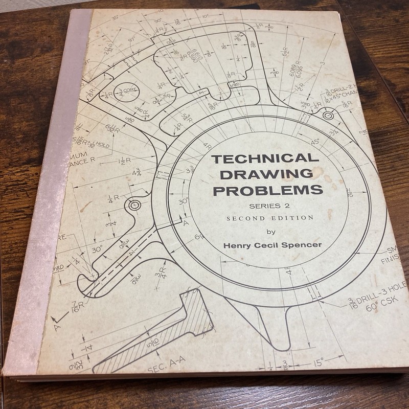 Technical Drawing Problems Series 2 Book Cecil Spencer 2nd Ed SC Vtg See Details