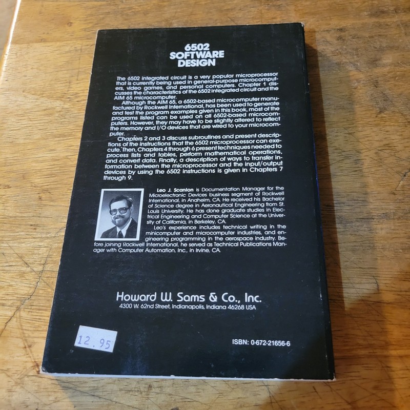 6502 Software Design/ Paperback/ Vintage 1980/ Leo J. Scanlon gallery