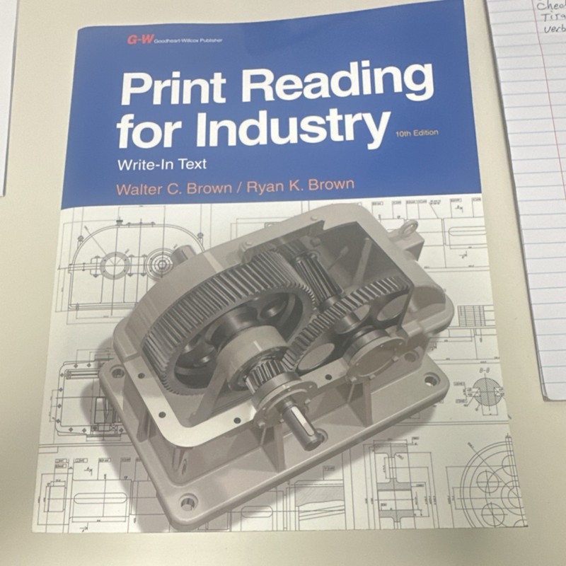 Print Reading for Industry Walter C. Brown Ryan K. Brown 10th Ed PB