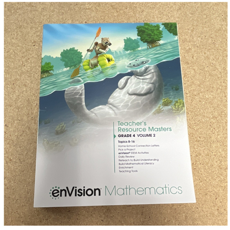 enVision Mathematics Teacher’s Resource Masters Grade 4 Vol 2 Topics 9-16 ISBN