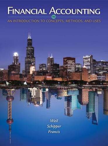 Financial Accounting: An Introduction to Concepts, Methods, and Uses by Weil