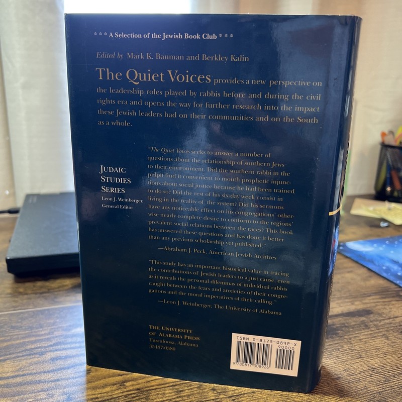 The Quiet Voices: Southern Rabbis & Black Civil Rights Mark Bauman 1997 - SIGNED gallery