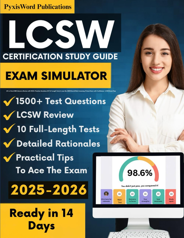 LCSW Study Guide: All-in-One LCSW Intensive Review with 1500+ Practice Questions