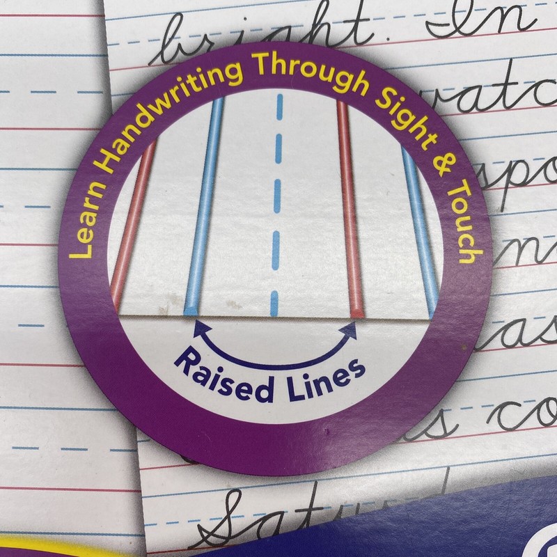 Pacon Multi-Sensory Raised Ruled Tablet Grades 2 & 3 40 sheets letter size 2469 gallery