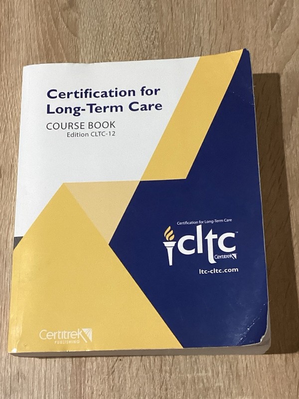 Certification in Long-Term Care Course Book [Paperback] Certitrek, Edition 12