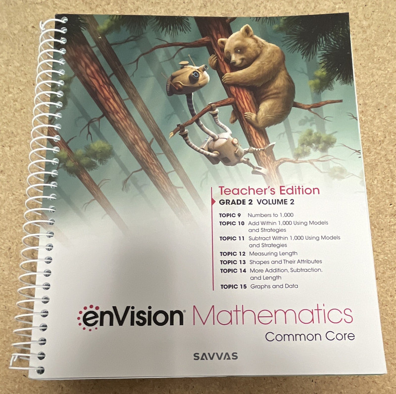 enVision Mathematics Teacher’s Edition Grade 2 Vol 2 9-16 Spiral ISBN