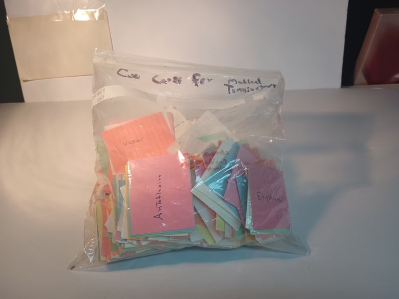 (1) Large Bag Full Of Self Made Medical Terminology Great For Med Students…