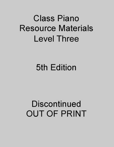 Class Piano Resource Materials – Level 3 by