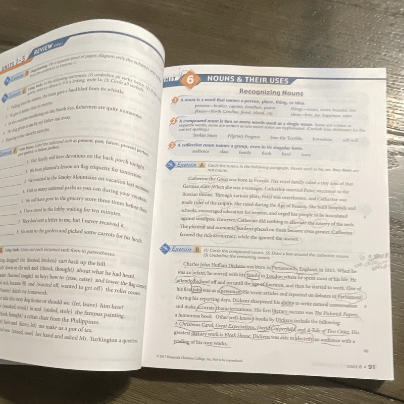 Abeka Grammar & Composition I Work-Text 6th Ed 2017 Paperback Workbook gallery