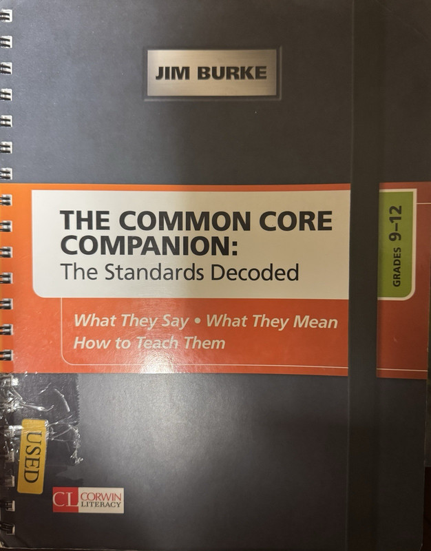 Corwin Literacy The Common Core Companion Standards Decoded Gr 9-12 Burke