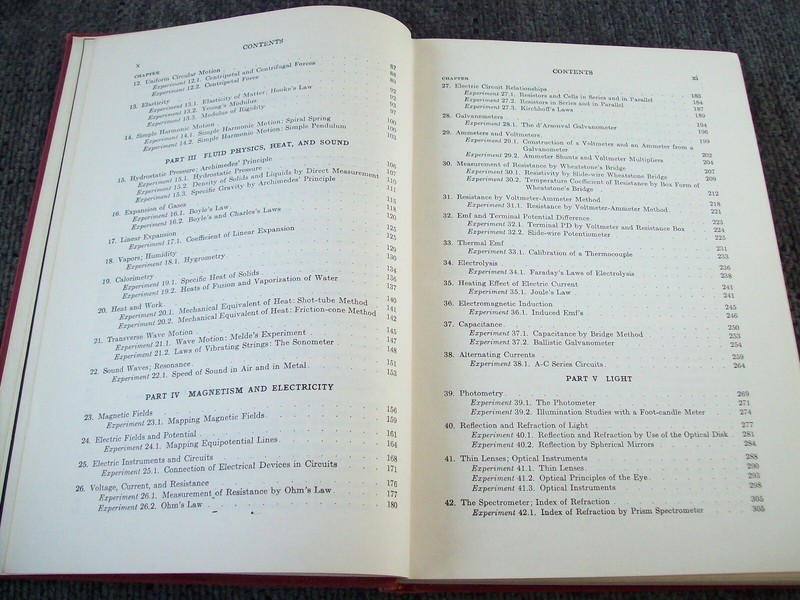 Experimental College Physics, White and Manning (3rd Edition, 1954, Hardcover) gallery