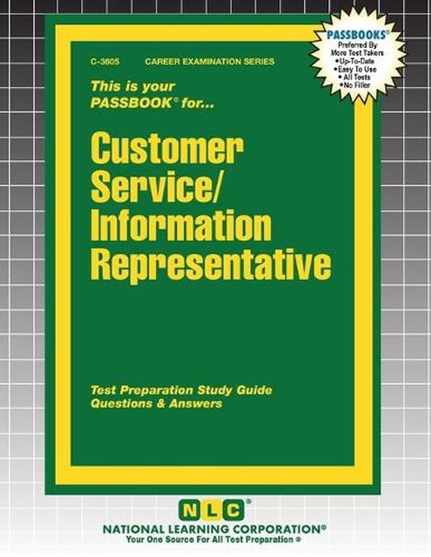 Customer Service/Information Representative by Passbooks Paperback Book