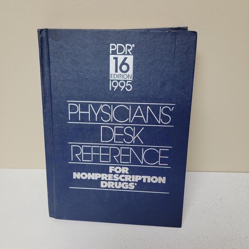 Physicians Desk Reference 16th Edition Nonprescription Drugs Book 1995 Medical