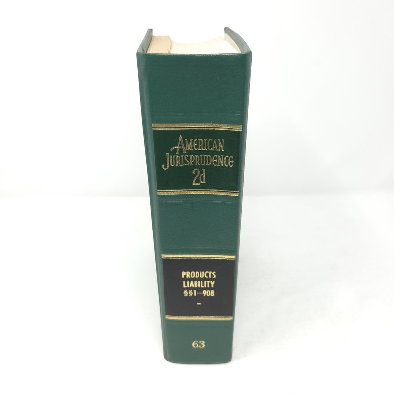 American Jurisprudence 2d Vol 63 PRODUCTS LIABILITY 1984 W Supplements