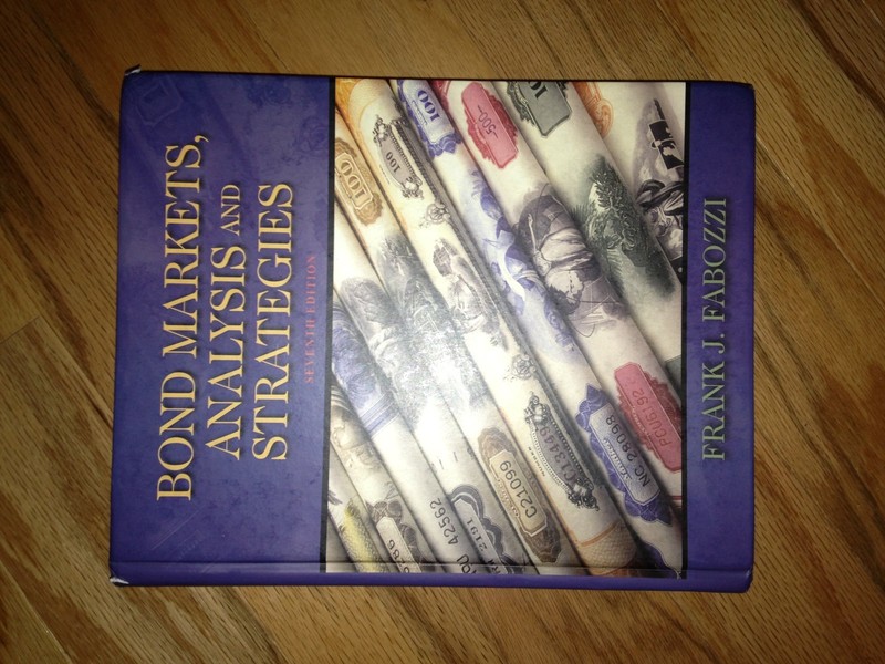 Bond Markets, Analysis, and Strategies – hardcover Fabozzi, Frank J.