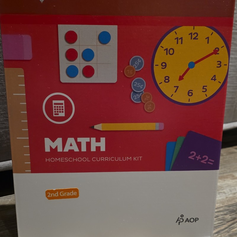 AOP Math Homeschool Curriculum Kit 2nd Grade Textbook Mathematics Book