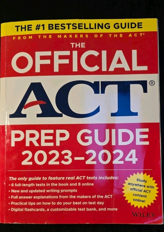 Official ACT Prep Guide 2023–2024 Test Prep Book NO Online Access