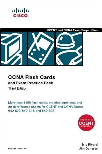 CCNA Flash Cards and Exam Practice Pack (CCENT Exam 640-822 and CCNA Exam – GOOD
