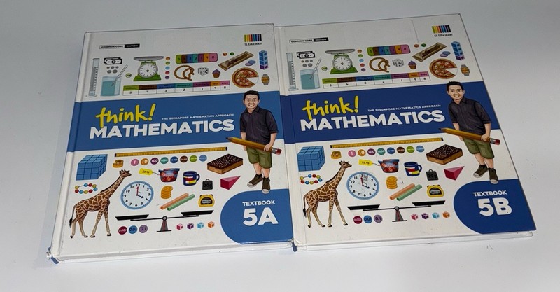 Think! Mathematics Textbook 5th Grade 5A & 5B Common Core Singapore Homeschool