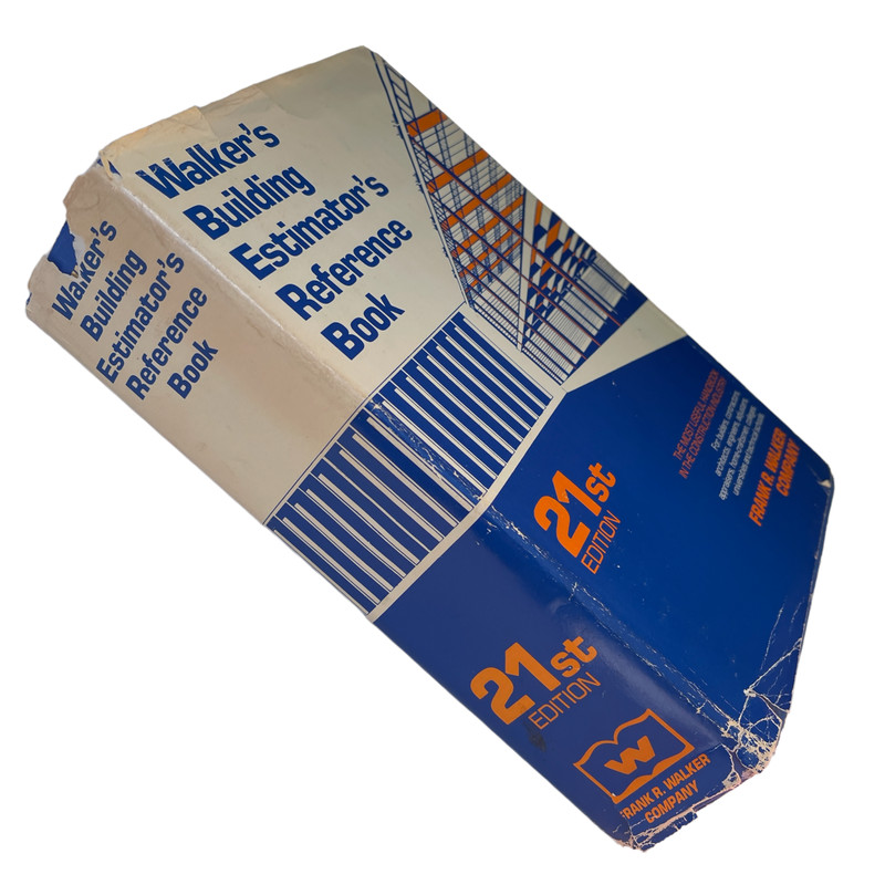 Walker's Building Estimator's Reference Book 21st edition Frank R Walker Co HCDJ gallery