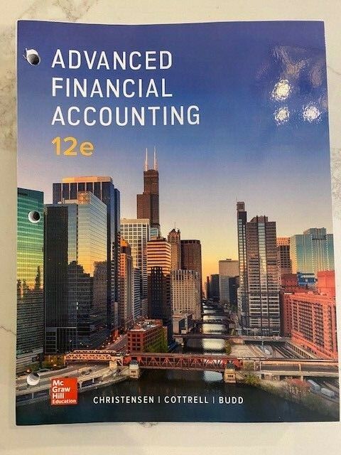 Advanced Financial Accounting, Cottrell, Christensen, Budd Loose Leaf edition