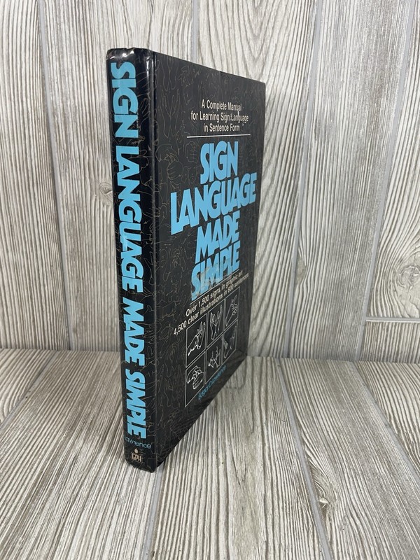 Sign Language Made Simple HC Edgar D Lawrence ASL Deaf Communication Book gallery