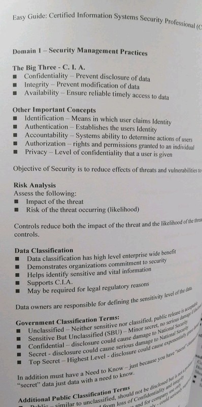 Easy Guide: Certified Information Systems Security Professional (Cissp) gallery