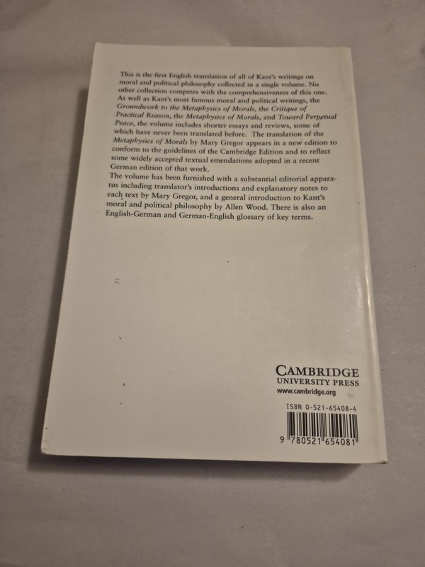 Practical Philosophy Immanuel Kant Cambridge Ed. TPB Ethics Morals Metaphysics gallery