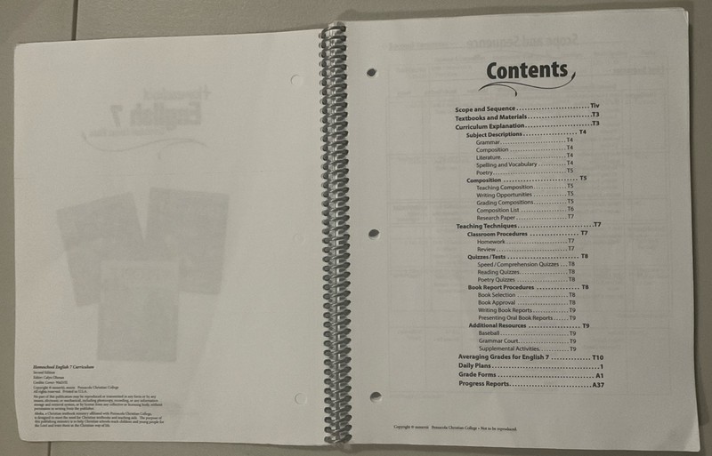 USED Abeka Homeschool English 7th Grade Curriculum Lesson Plans 2nd Ed gallery