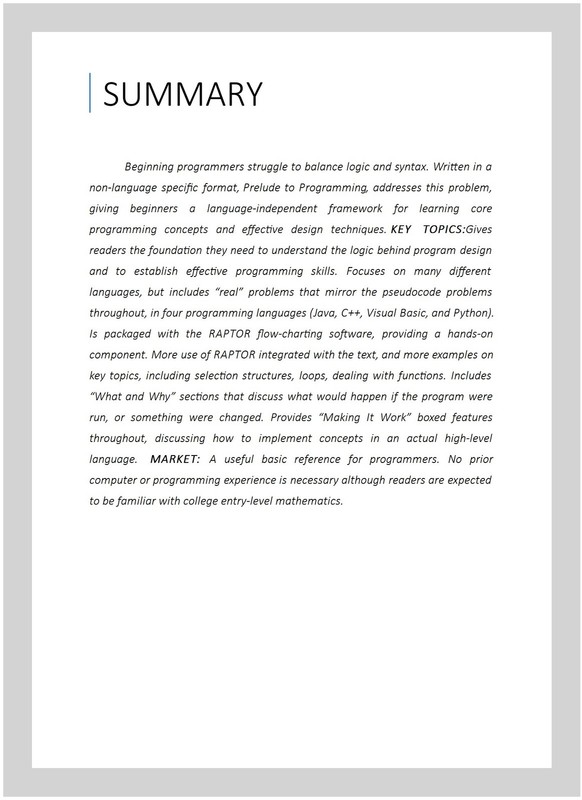 Prelude to Programming : Concepts and Design, Paperback by Venit, Stewart; Dr... gallery