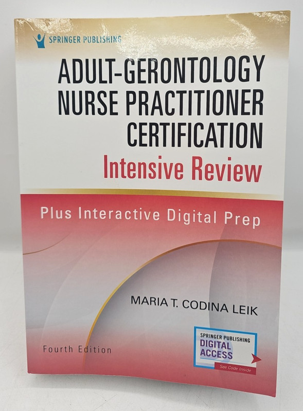 Adult-Gerontology Nurse Practitioner Certification Intensive Review 4th Edition