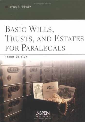 Basic Wills, Trusts, And – Paperback, by Helewitz Jeffrey A. – Acceptable
