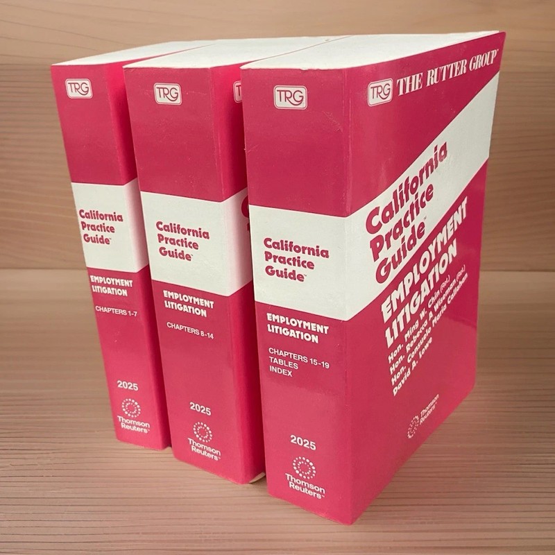 2025 Rutter California Practice Guide Employment Litigation Thomson Reuters NEW gallery