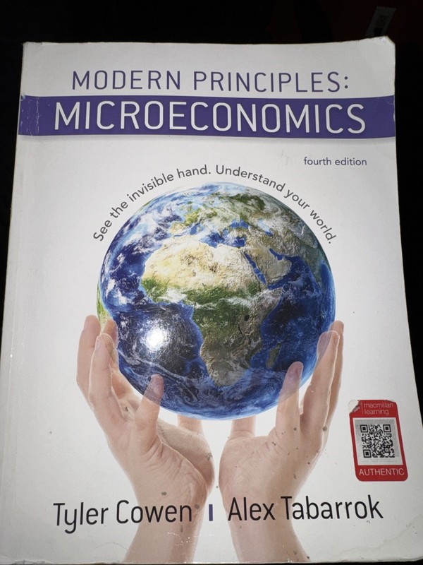 MODERN PRINCIPLES: MICROECONOMICS FOURTH EDITION BY TYLER COWEN l ALEX TABARROK