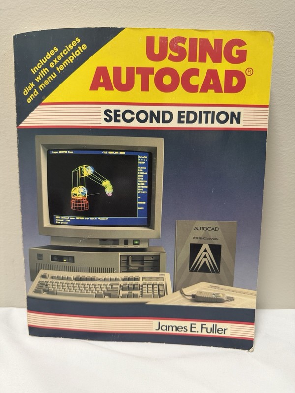 Using AutoCAD Second Edition James E Fuller Vintage CAD Textbook Delmar