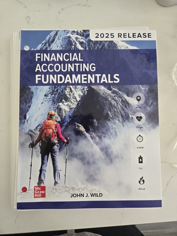 McGraw Hill Financial Accounting Fundamentals 2025 Release John Wild Loose leaf