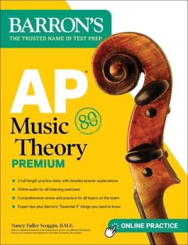 AP Music Theory Premium: 2 Practice Tests Comprehensive Review O – VERY GOOD