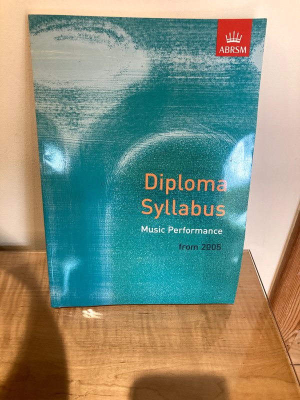 ABRSM Diploma Syllabus Music Performance from 2005