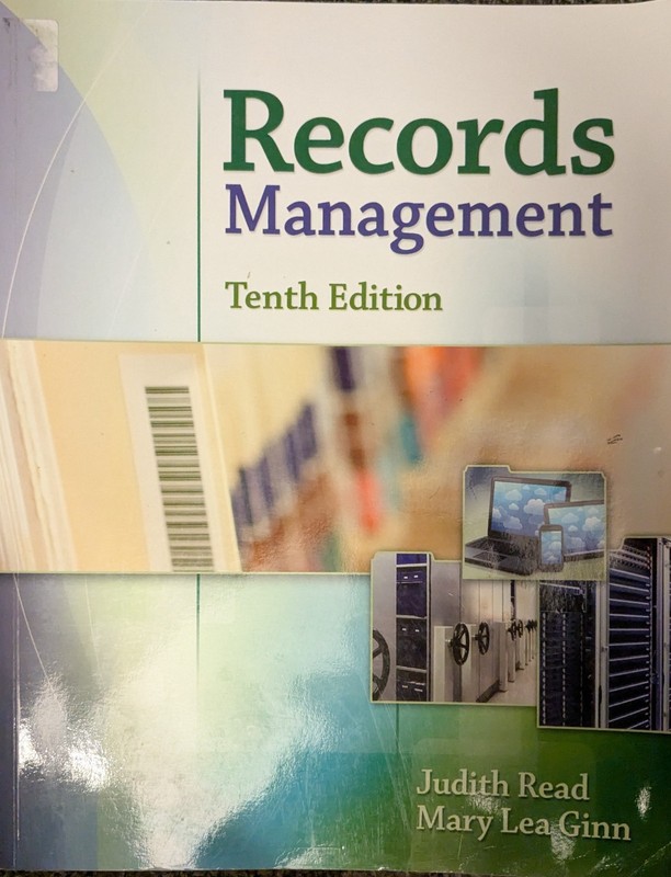 Records Management – Paperback, by Read Judith; Ginn Mary Lea – Good o
