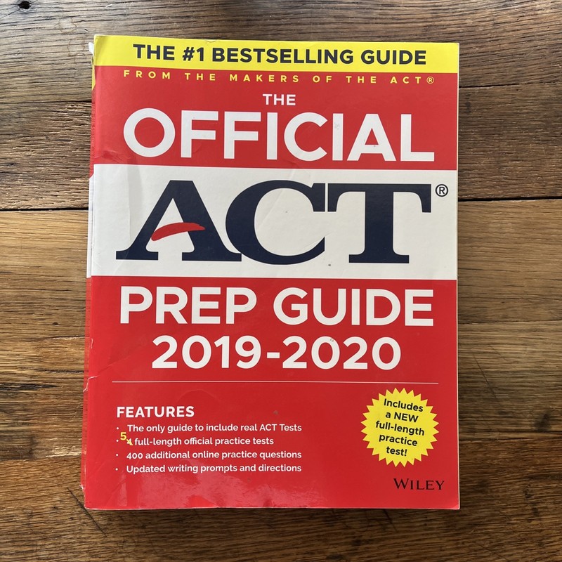 The Official ACT Prep Guide 2019-2020, (Book + 5 Practice Tests)