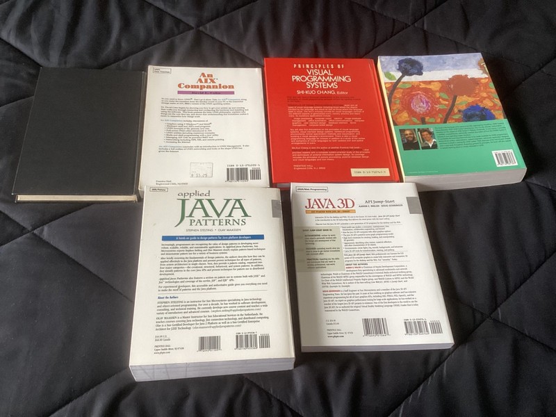 Prentice Hall Lot of 6 Books, Java, AIX, Mathematics gallery