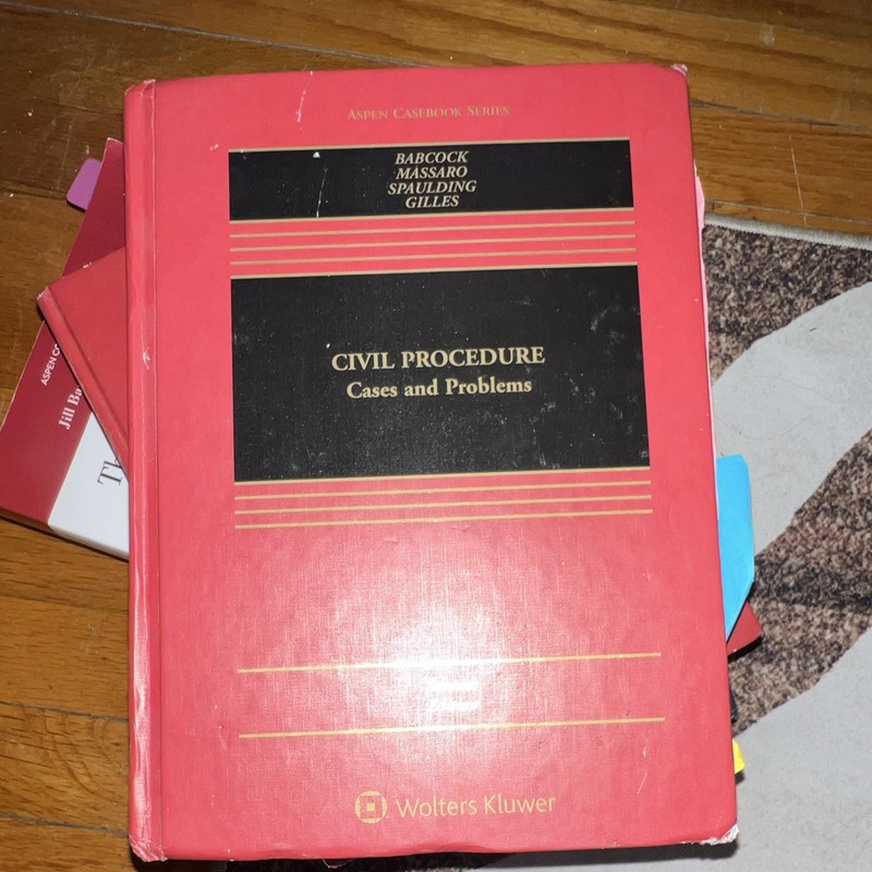 Wolters Kluwer Aspen Casebook Civil Procedure: Cases & Problems 7th Ed Babcock