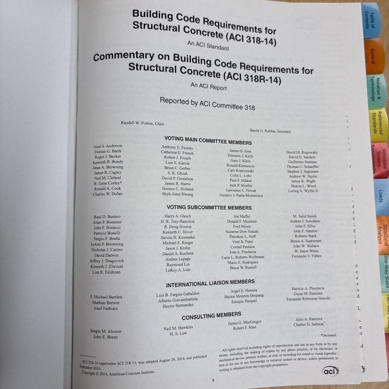 ACI 318-14 Building Code Requirements for Structural Concrete and Commentary by gallery