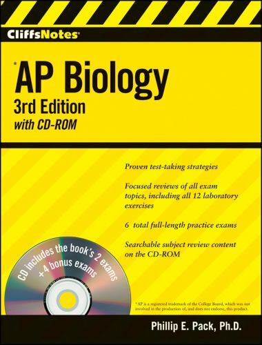 Cliffsnotes AP Biology – paperback, 9780470400357, Phillip E Pack