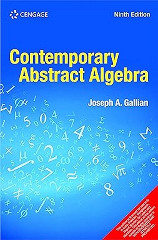 New Contemporary Abstract Algebra by Joseph Gallian 9th INTL ED-‘Ship from USA’