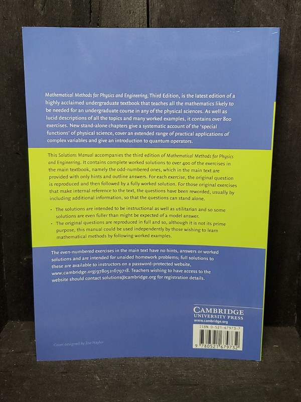 Student Solution Manual for Mathematical Methods fo... by Riley, K. F. Paperback gallery