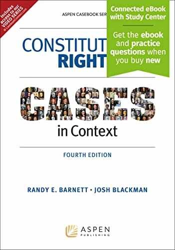 Constitutional Rights: Cases – Paperback, by Randy Barnett; Josh – Acceptable h