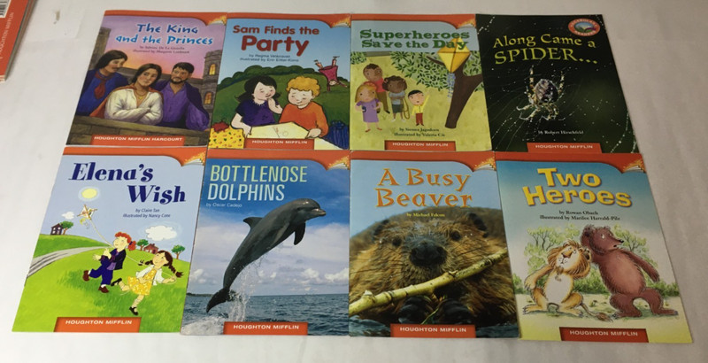 Lot of 23 Houghton Mifflin Books Early Readers - Grade Level 2 - Vocabulary gallery