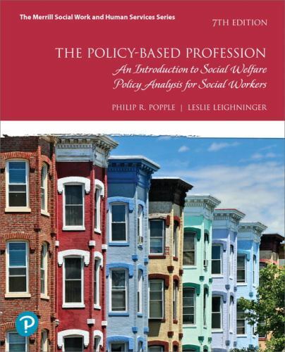 The Policy-Based Profession : An Introduction to Social Welfare Policy Analysis