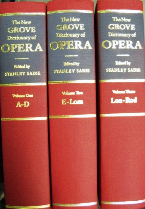 The New Grove Dictionary of Opera Set (1992, Hardcover) Volume 1,2,3 but not 4